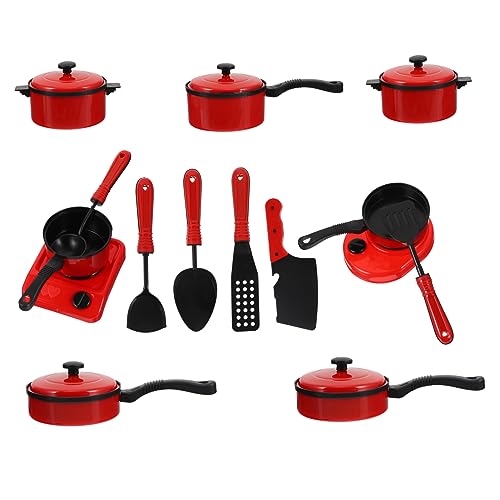 Vaguelly 13St Spielhaus Küchenpfanne vorgeben Mikro fantasievolle Spielküche kinderküche Kitchen Safe Toy Küchenspielzeug für Kinderkochspielzeug Plastik rot Vaguelly 13St Spielhaus Küchenpfanne vorgeben Mikro fantasievolle Spielküche kinderküche Kitchen Safe Toy Küchenspielzeug für Kinderkochspielzeug Plastik rot von Vaguelly