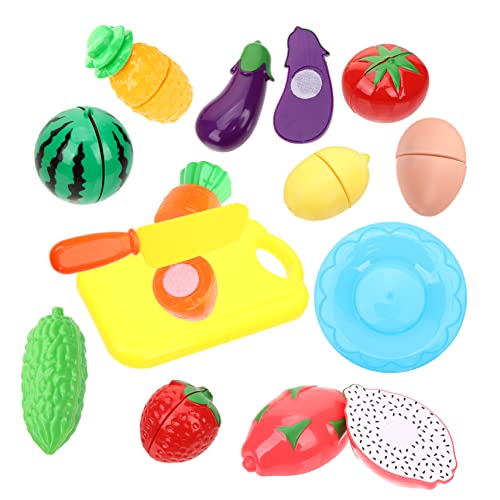 Vaguelly 13Stücke Teiliges Schnittspielzeug Für Realistisches Und Gemüse Küchenspielzeug Für Kreatives Und Kognitive Entwicklung Bildungsspielzeug Für Kleinkinder Vaguelly 13Stücke Teiliges Schnittspielzeug Für Realistisches Und Gemüse Küchenspielzeug Für Kreatives Und Kognitive Entwicklung Bildungsspielzeug Für Kleinkinder von Vaguelly