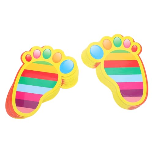 Vaguelly 15 Paare Selbstklebende Fußabdruck Sticker für Kindergarten Bunte Fußabdruck Fußbodenaufkleber für Spielzimmer und Klassenzimmer Abnehmbar und Pflegeleicht Vaguelly 15 Paare Selbstklebende Fußabdruck Sticker für Kindergarten Bunte Fußabdruck Fußbodenaufkleber für Spielzimmer und Klassenzimmer Abnehmbar und Pflegeleicht von Vaguelly