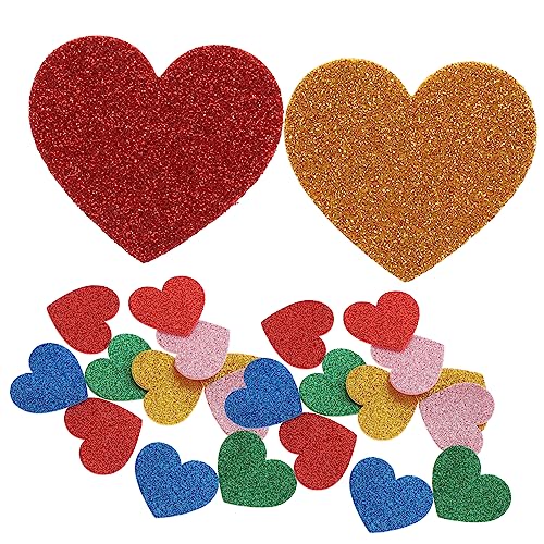 Vaguelly Glitzernde Herz-Patches – 15 Große Sticker-Herzen – Klebeaufkleber Für Kinder Heimdekoration Und Scrapbooking von Vaguelly