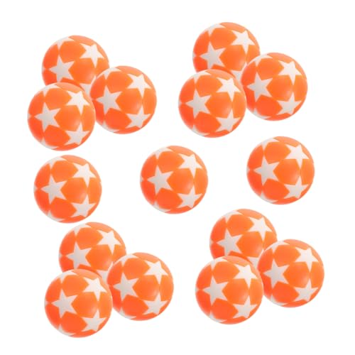 Vaguelly 15 Stück Kicker Zubehör Ball Liga Billard Fußbälle Tabletop-Sportspiel Table Soccer spieltisch Kicker Zubehör für Kickerspiele auswechselbare Kickerbälle Plastik Orange von Vaguelly