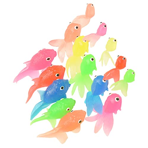 Vaguelly 15 Stück Künstliche Goldfisch Dekorationen Aquarium Dekorative Goldfisch Figuren Simulationsfisch Gefälschte Fisch Dekoration Meerestier Fischfigur Zufällige Farbe von Vaguelly