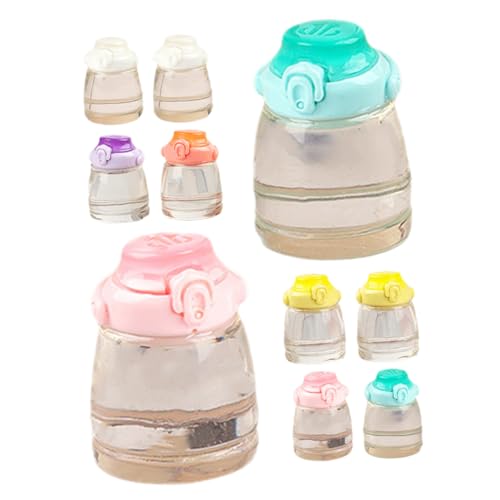 Vaguelly 15 Stück Miniatur Wasserflaschen Teiliges Resin Dekorationsset für Puppenhäuser Realistische Miniaturen für DIY Projekte und Kreative Gestaltung von Mini Landschaften von Vaguelly