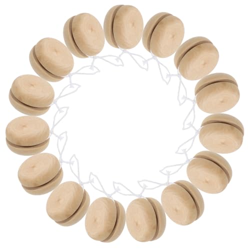 Vaguelly Holz 15-teiliges Set Holzspielzeug Für Kinder Kreatives Handbemalungsspielzeug Für Kinder von Vaguelly