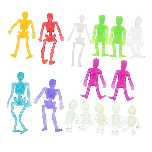 Vaguelly 15 Stück Teiliges Halloween TPR Skelett Streichspielzeug Flexible und Gruselige Figuren für Party Dekoration und Streichspaß bei Halloween Festen Zufällige Farbe Vaguelly 15 Stück Teiliges Halloween TPR Skelett Streichspielzeug Flexible und Gruselige Figuren für Party Dekoration und Streichspaß bei Halloween Festen Zufällige Farbe von Vaguelly