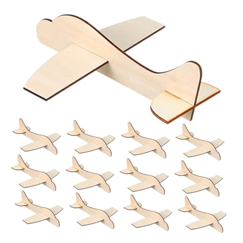 Vaguelly 15 Stück Teiliges Holzflugzeug Modellset für Unvollendete Holzflugzeuge für DIY Projekte Bastelset Kreativität und Geschicklichkeit für Partys und Vaguelly 15 Stück Teiliges Holzflugzeug Modellset für Unvollendete Holzflugzeuge für DIY Projekte Bastelset Kreativität und Geschicklichkeit für Partys und von Vaguelly