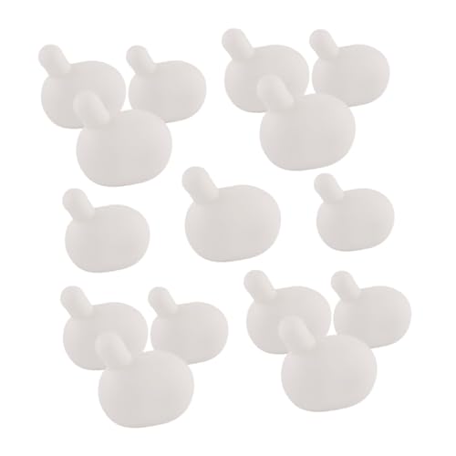 Vaguelly 15 Stück Teiliges Kleine Silikon Bubble Inserts Sanft und rutschfest Ersatzteile für DIY Squeeze Toys Puppen Einfache Handhabung und Austausch Weiß Komfortables Greifen für von Vaguelly