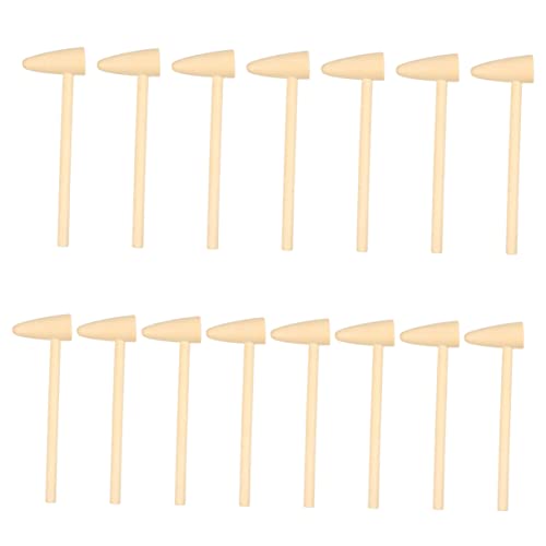 Vaguelly 15 Stück Teiliges Mini Holzhammer Pädagogisches Werkzeugspielzeug Leicht Sicher Poliert für Jungen und Mädchen Fördert Feinmotorik und Kreatives von Vaguelly