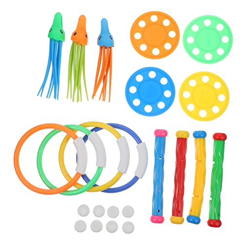 Vaguelly 15 Stück Teiliges Set Tauchspielzeug für Unterwasser für Swimmingpool Leicht und Tragbar für Wasserspiele und Tauchtraining Vaguelly 15 Stück Teiliges Set Tauchspielzeug für Unterwasser für Swimmingpool Leicht und Tragbar für Wasserspiele und Tauchtraining von Vaguelly