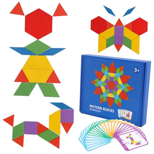 Vaguelly 155 STK Kreatives Holzpuzzle Blockrätsel Holzformen Musterblöcke Aus Holz Vorschulspielzeug Bildungsspielzeug Holzpuzzle Lernen Hölzern Vaguelly 155 STK Kreatives Holzpuzzle Blockrätsel Holzformen Musterblöcke Aus Holz Vorschulspielzeug Bildungsspielzeug Holzpuzzle Lernen Hölzern von Vaguelly