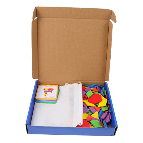 Vaguelly Pädagogisches Puzzlespielzeug Holzklötze Lernspielzeug Holzspielzeug Für Kleinkinder Kreatives Spielzeug Bausteinset von Vaguelly