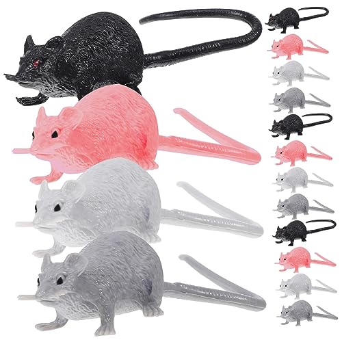 Vaguelly 16stücke Realistische Mäuse Dekofiguren Für Halloween Garten Fake Ratten Ornamente Für Schlafzimmer Fotorequisiten Kawaii Spielzeug von Vaguelly