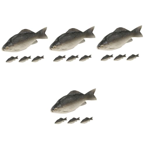 Vaguelly 16 STK Simulation von Schaumfischen künstliche Fische tierfiguren Simulation Fischverzierung lebensechtes Simulationstiermodell Chili Statue Spielzeug Fisch Zubehör Kind Ornamente von Vaguelly