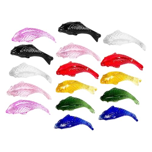 Vaguelly 16 Stück Fischverzierung kleine Fische deko-Fische Dekorative Glasfische für Wohnzimmer Einzigartige Micro-Landschaft Dekoration Meeresbewohner Seetierspielzeug Koi Weißer Kristall Vaguelly 16 Stück Fischverzierung kleine Fische deko-Fische Dekorative Glasfische für Wohnzimmer Einzigartige Micro-Landschaft Dekoration Meeresbewohner Seetierspielzeug Koi Weißer Kristall von Vaguelly
