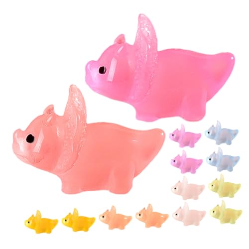 Vaguelly 16 Stück Mikrolandschaftsdinosaurier Mini Figuren Frösche Tiere Tierstatue Kleine Dinosaurierstatuen Im Garten Winzige Tiermodelle Kleiner Dinosaurier Kleines Tier Harz von Vaguelly
