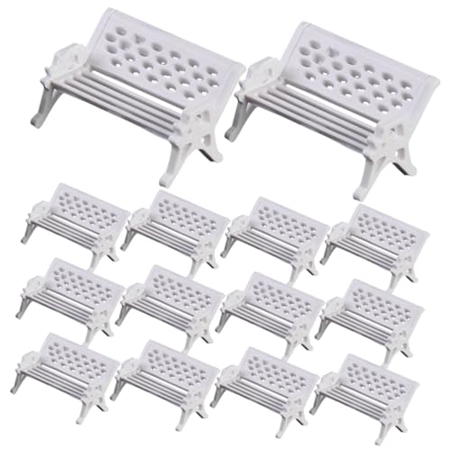 Vaguelly 16st Parkstuhl Dekoration Mini-Sofa Miniatur-zubehör Miniatur-Bank Parkbank Im Maßstab 1:12 Mini-Street-Bank-Modell Terrasse Micro-Street-Bank-stütze Miniaturweg Bänke Weiß Abs Vaguelly 16st Parkstuhl Dekoration Mini-Sofa Miniatur-zubehör Miniatur-Bank Parkbank Im Maßstab 1:12 Mini-Street-Bank-Modell Terrasse Micro-Street-Bank-stütze Miniaturweg Bänke Weiß Abs von Vaguelly