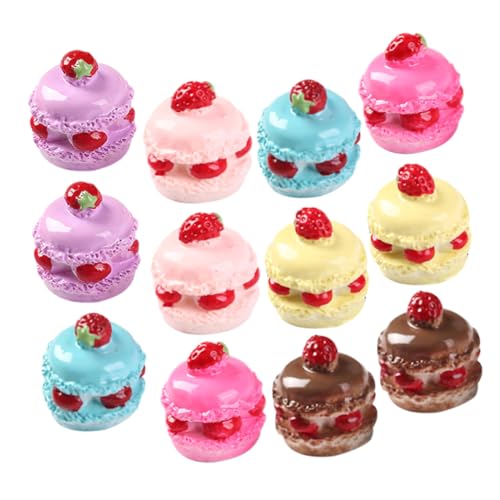 Vaguelly 18 Stück Kuchen Modelle Teiliges für Puppenhaus Dekoration Täuschend Echte Lebensmittel Requisiten für DIY Mini Küchen und Kreative Spielwelten von Vaguelly