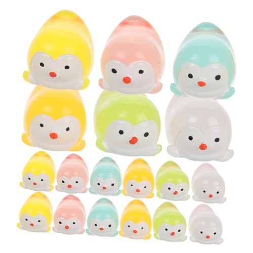 Vaguelly 18 Stück Mini-Pinguin-Puppe Pinguine Miniatur Pinguin- Mini-Pinguin-Figur Pinguin Figur Pinguin-anhänger Pinguinfiguren Penguin -Dekorationen Plastik von Vaguelly