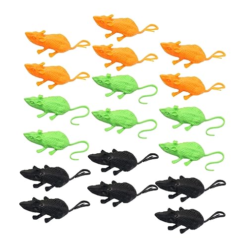 Vaguelly 18 Stück Simulationsmaus Mini Realistisches Rattenskelett Tiere Halloween Gefälschter Plüsch Gruselige Halloween Mäuse Halloween Mäusefiguren Mausfigur Weiches von Vaguelly