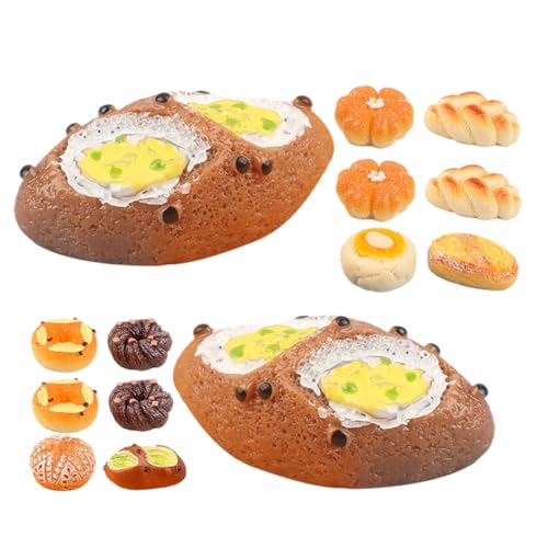 Vaguelly 18 Stück Teiliges mit Realistischen Fake Brot Modellen aus Hochwertigem Harz Deko Accessoires für Fotografie Unterricht und Kreative Bastelprojekte Vielseitig Einsetzbar Vaguelly 18 Stück Teiliges mit Realistischen Fake Brot Modellen aus Hochwertigem Harz Deko Accessoires für Fotografie Unterricht und Kreative Bastelprojekte Vielseitig Einsetzbar von Vaguelly
