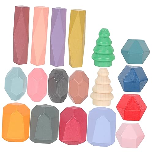 Vaguelly 18Stücke Stapelspielzeug Für Holzsteine Kreativität Für Vorschulkinder Zur Verbesserung Von Geduld Und Logischem Vaguelly 18Stücke Stapelspielzeug Für Holzsteine Kreativität Für Vorschulkinder Zur Verbesserung Von Geduld Und Logischem von Vaguelly