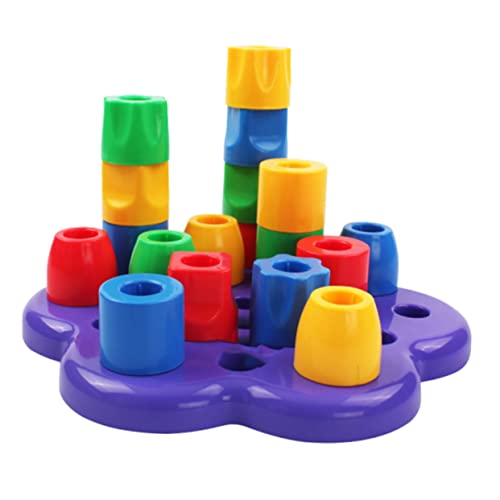 Vaguelly 1PC Geometrisches Lernspielzeug Stapelspielzeug Zur Formenerkennung Buntes Interaktives Für Frühkindliches Lernen Für Babys Und Kleinkinder von Vaguelly