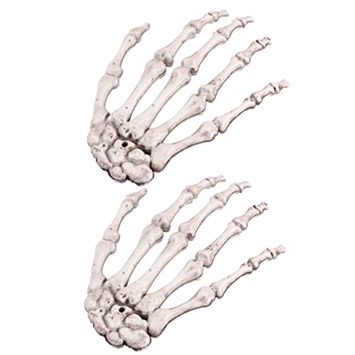 Vaguelly 1Paar Skelett Hand Modell Realistische Halloween Dekoration Spukhaus Requisite Für Partys Kleine Langlebige Und Fadelige Knochenhand Horror Events Und Wohnzimmer Vaguelly 1Paar Skelett Hand Modell Realistische Halloween Dekoration Spukhaus Requisite Für Partys Kleine Langlebige Und Fadelige Knochenhand Horror Events Und Wohnzimmer von Vaguelly