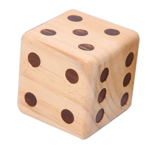 Vaguelly 1Pc Holz Würfel Jumbo Spiel Große Würfel Große Größe Würfel von Vaguelly