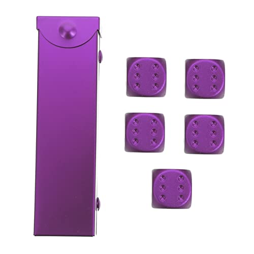 Vaguelly 1Satz Aluminiumlegierungswürfel Einzigartige Kleine Für Partys Und Spiele Leicht Und Tragbar Perfektes Für Freunde Und Familie Bringt Spaß von Vaguelly