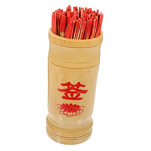 Vaguelly 1Satz Bambus Wahrsage Stäbe mit Eimer Traditionelles Chinesisches Divinationsspiel Leicht und Tragbar für Familienfeiern und Besondere Anlässe Langlebig aus Hochwertigem Vaguelly 1Satz Bambus Wahrsage Stäbe mit Eimer Traditionelles Chinesisches Divinationsspiel Leicht und Tragbar für Familienfeiern und Besondere Anlässe Langlebig aus Hochwertigem von Vaguelly