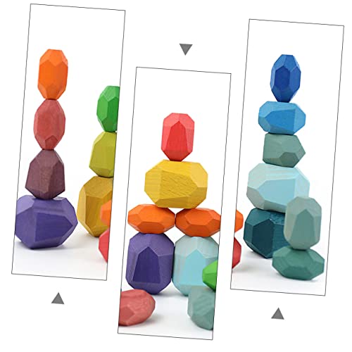 Vaguelly 1Satz Bunte Bausteine aus Buchenholz Teiliges Stapelspielzeug für Lernspielzeug Kreativität und Feinmotorik Sicher und Unterhaltsam für Jungen und Mädchen Vaguelly 1Satz Bunte Bausteine aus Buchenholz Teiliges Stapelspielzeug für Lernspielzeug Kreativität und Feinmotorik Sicher und Unterhaltsam für Jungen und Mädchen von Vaguelly