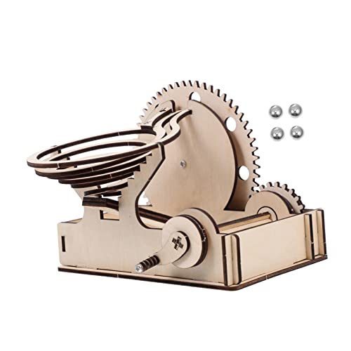 Vaguelly 1Satz DIY Holz Puzzle Mechanisches Puzzlespielzeug Für Kreatives Holzlaufspiel Mit Kugelrollmechanismus Interaktives Holzspielzeug Für Spielvergnügen von Vaguelly