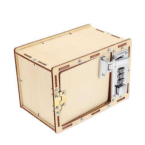 Vaguelly 1Satz DIY Holzpuzzle Passwort Box für Pädagogisches Holzspielzeug Hand Augen Koordination und Logischen Denkens Kreatives Design für Junge von Vaguelly