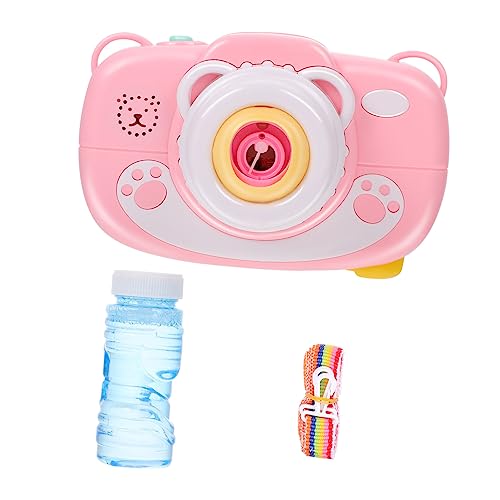 Vaguelly 1Satz Elektronische Blasenkamera Für Musik Licht Und Cartoon Design Automatischer Seifenblasenmacher Für Außenbereich Geburtstagsgeschenk Für Jungen von Vaguelly