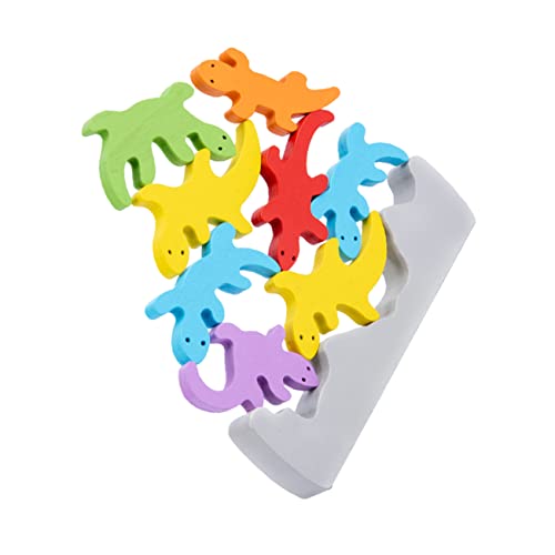 Vaguelly 1Satz Gecko Balancespielzeug Aus Interaktives Puzzlespielzeug Für Bunten Bausteinen Fördert Geschicklichkeit von Vaguelly