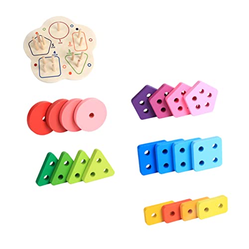Vaguelly 1Satz Geometrische Stapelspielzeug Blöcke Pädagogisches Lernspielzeug für Farben und Formen für Hand Auge Koordination und Frühes Lernen Vaguelly 1Satz Geometrische Stapelspielzeug Blöcke Pädagogisches Lernspielzeug für Farben und Formen für Hand Auge Koordination und Frühes Lernen von Vaguelly