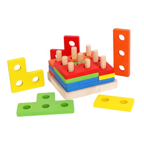Vaguelly 1Satz Geometrisches Holzspielzeug Für Klobige Brettblöcke Zum Stapeln Und Sortieren Pädagogisches Puzzle Für Kleinkinder Lernspielzeug Für Jahre Vaguelly 1Satz Geometrisches Holzspielzeug Für Klobige Brettblöcke Zum Stapeln Und Sortieren Pädagogisches Puzzle Für Kleinkinder Lernspielzeug Für Jahre von Vaguelly