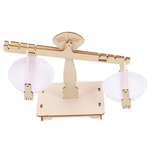 Vaguelly 1Satz Holz DIY Balance Scale für Pädagogisches Wissenschaftsspielzeug Kreativität und Problemlösung für Montessori Lernumgebungen von Vaguelly