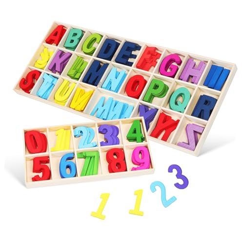 Vaguelly 1Satz Holzbuchstaben und Holzbuchstaben für Alphabetische Lernen Frühlernspielzeug für Sicheres mit Glatter Oberfläche und Vielfältigen Vaguelly 1Satz Holzbuchstaben und Holzbuchstaben für Alphabetische Lernen Frühlernspielzeug für Sicheres mit Glatter Oberfläche und Vielfältigen von Vaguelly
