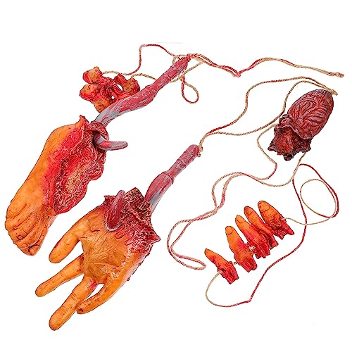Vaguelly 1Satz Kreatives Teiliges für Halloween Dekoration Realistische Körperteile Blutige Hand Herz und Finger Gruselige Räume und Partys Hochwertiges Vaguelly 1Satz Kreatives Teiliges für Halloween Dekoration Realistische Körperteile Blutige Hand Herz und Finger Gruselige Räume und Partys Hochwertiges von Vaguelly