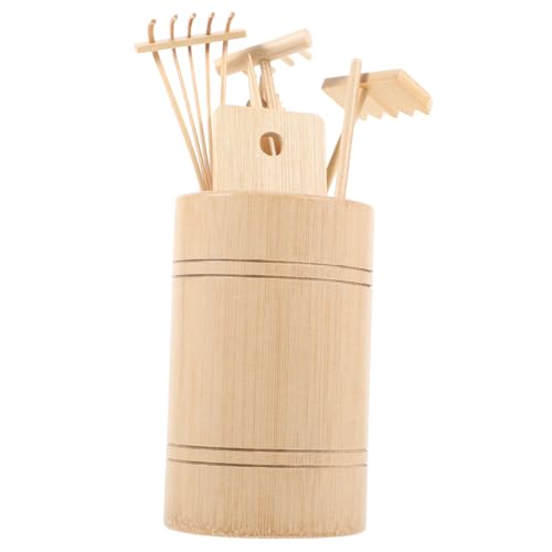Vaguelly 1Satz Miniatur Rechen Set für Zen Teiliges Holzwerkzeug Dekorative Sandrechen für Zuhause Büro und Yoga Kreative für Sandbox Enthusiasten von Vaguelly