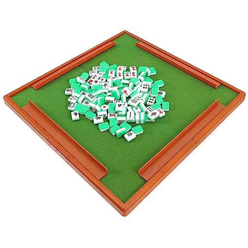 Vaguelly 1Satz Reiseset Für Mini Mahjong Tragbares Mahjong Kit Mit Spielsteinen Für Unterhaltungsabende Und Partys Spielzubehör Perfektes von Vaguelly