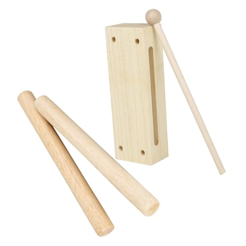 Vaguelly 1Satz Rhythmus Schlaginstrument aus Buchenholz mit Mallet und Lummi Sticks Musikspielzeug für Musikunterricht und Kreatives Holzbox Schlägel Vaguelly 1Satz Rhythmus Schlaginstrument aus Buchenholz mit Mallet und Lummi Sticks Musikspielzeug für Musikunterricht und Kreatives Holzbox Schlägel von Vaguelly