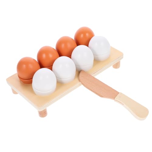 Vaguelly 1Satz Simulationsspielzeug aus Holz Cartoon Eierschneidspielzeug für Lernspielzeug mit Realistischen Eierformen Rollenspiele und Kreative Küchenspiele Vaguelly 1Satz Simulationsspielzeug aus Holz Cartoon Eierschneidspielzeug für Lernspielzeug mit Realistischen Eierformen Rollenspiele und Kreative Küchenspiele von Vaguelly
