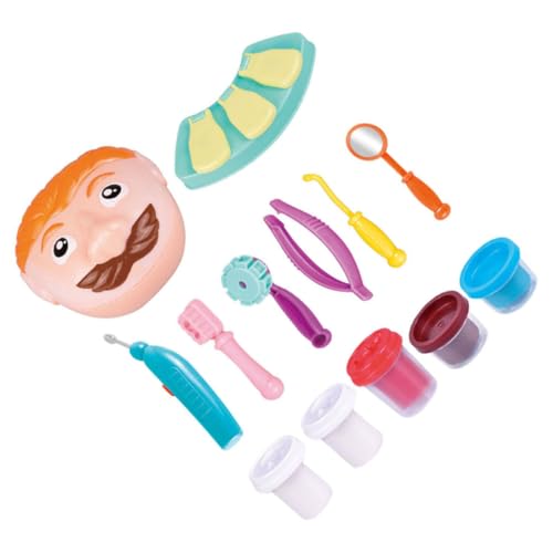 Vaguelly 1Satz Zahnarzt Set Interaktives Simulationszahnarztkit Mit Plastilin Formen Lernspielzeug Für Jungen Und Mädchen Farben Zufällig von Vaguelly