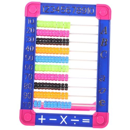 Vaguelly 1Stk Abakus kindererziehung aufklärung Educational Toys Frühpädagogik Mathematikspiel Mathe-Lernspielzeug Würfel Perlen Zählwerkzeug für Lehrmittel zählen Plastik von Vaguelly