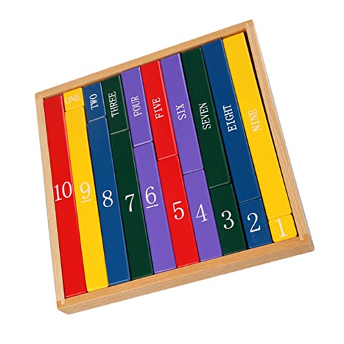 Vaguelly Holzzählstäbe Bausteine Puzzle-Spielzeug Für Kleinkinder Die Mathematik Lernen von Vaguelly