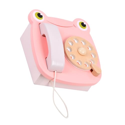 Vaguelly 1pc Kinder Bildung Holz Telefon Spielzeug Pretend Spielset Für Jungen Mädchen Geburtstag Präsentieren von Vaguelly