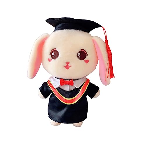 Vaguelly 1Stk Puppe Bunny Toy Besondere verkleidung Decoration + The Dekoration Kaninchen aus Baumwolle mit Baumwolle gefüllter Hase PP Baumwolle Black von Vaguelly