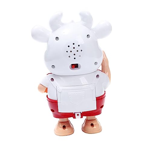 Vaguelly 1Stk Sternzeichen Ochse Musikspielzeug Maskottchen des neuen Jahres Musikalisches Maskottchen Kuh Jahr des Ochsenspielzeugs Bildungsspielzeug Abs von Vaguelly